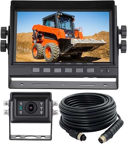 7" 1080P AHD Wired Reverse Rear View Backup Camera System