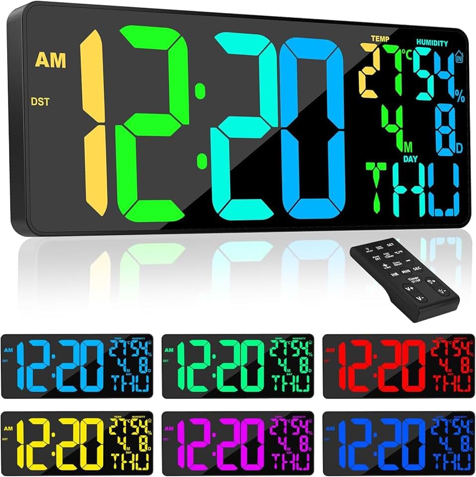 [Oversized] 18" Digital Wall Clock Large Display