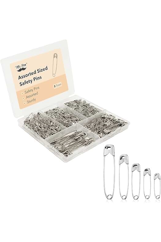 Mr. Pen Assorted Safety Pins - 300 Pack