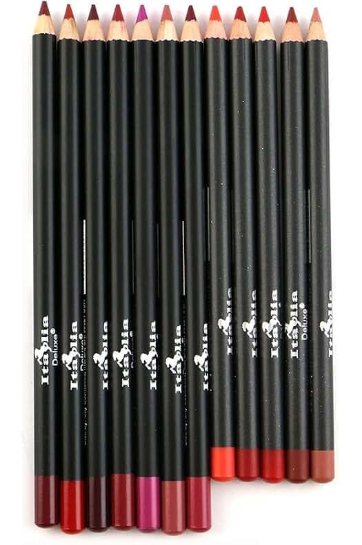 12pc Italia Deluxe Ultra Fine Lip Liner set of 12 color