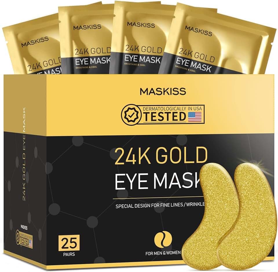 24k Gold Under Eye Patches (25 Pairs)